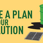 an image poster about making a plan for pollution