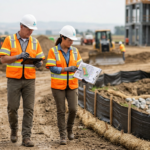 Construction site inspection for SWPPP compliance to help prevent stormwater violations and fines in California.